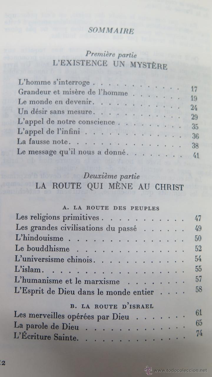 Libros de segunda mano: INTRODUCTION A LA FOI CATHOLIQUE - Foto 2