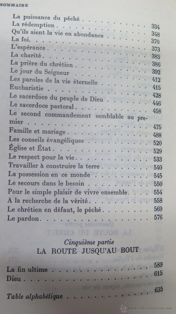 Libros de segunda mano: INTRODUCTION A LA FOI CATHOLIQUE - Foto 4