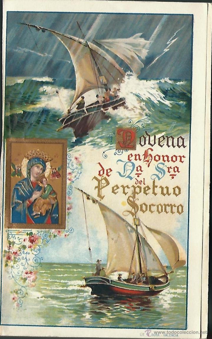 Libros de segunda mano: NOVENA EN HONOR DE Ntra.. SRA. DEL PERPETUO SOCORRO -  POR UN PADRE REDENTORISTA - DE 1928