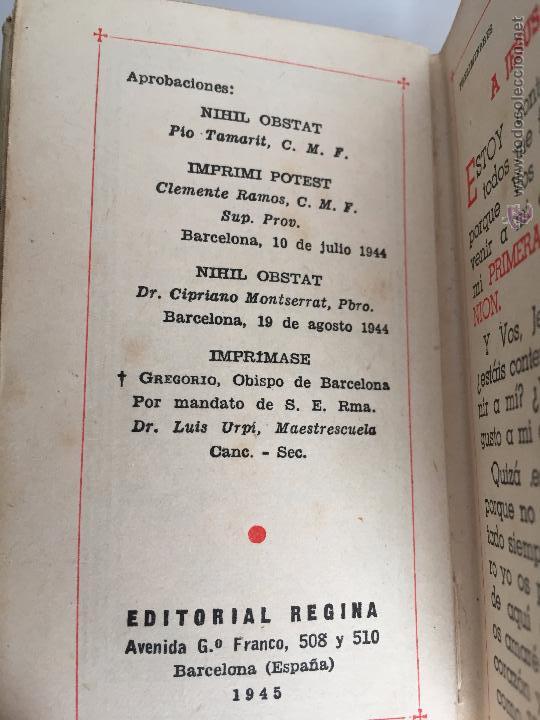 Libros de segunda mano: DEVOCIONARIO EUCARISTICO EDITORIAL REGINA 1945 - Foto 9