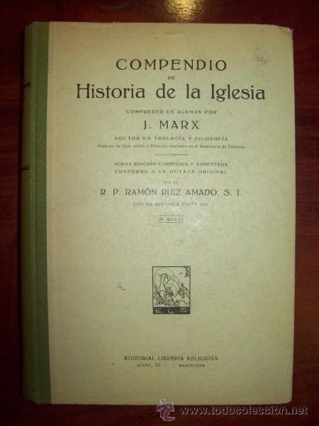 Libros de segunda mano: MARX, J. Compendio de historia de la Iglesia - Foto 1