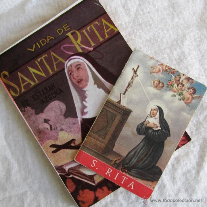 Libros de segunda mano: 2 libritos de la Vida de Santa Rita - Foto 1