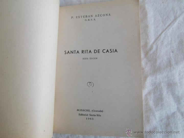 Libros de segunda mano: 2 libritos de la Vida de Santa Rita - Foto 5