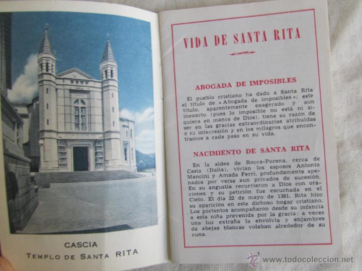 Libros de segunda mano: 2 libritos de la Vida de Santa Rita - Foto 13