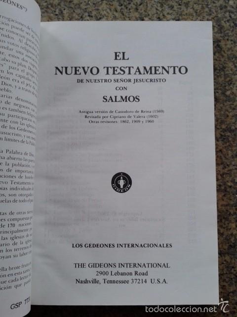 Libros de segunda mano: NUEVO TESTAMENTO, SALMOS -- 1960 -- - Foto 3