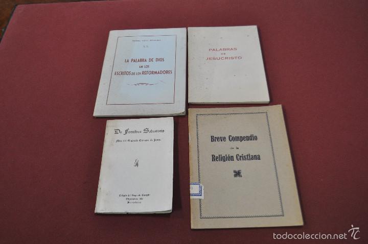 Second hand books: lote4 libros fontibus salvatoris 1959, breve compendido de la religi&oacute;n cristiana, palabrA -RE15