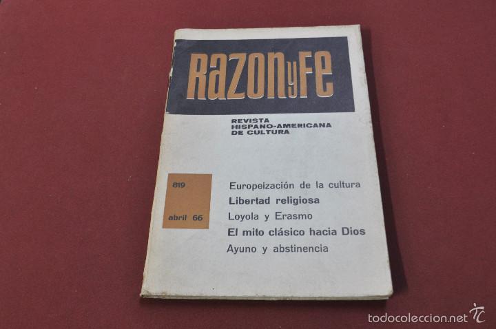 Libros de segunda mano: razon y fe revista hispano-americana de cultura - RE14