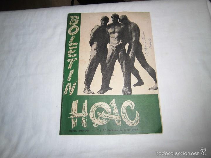 Libri di seconda mano: BOLETIN DE LA H.O.A.C. NUMEROS 500-501.-1&ordf; Y 3&ordf; DECENAS DE JUNIO 1968