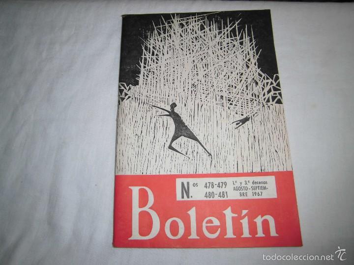 Libri di seconda mano: BOLETIN DE LA H.O.A.C.N&ordm; 478-479-480-481.-1&ordf; Y 3&ordf; DECENAS AGOSTO-SEPTIEMBRE 1967