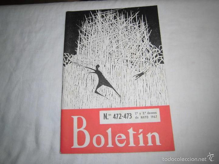 Libri di seconda mano: BOLETIN DE LA H.O.A.C.N&ordm; 472-473.-1&ordf; Y 3&ordf; DECENAS MAYO 1967