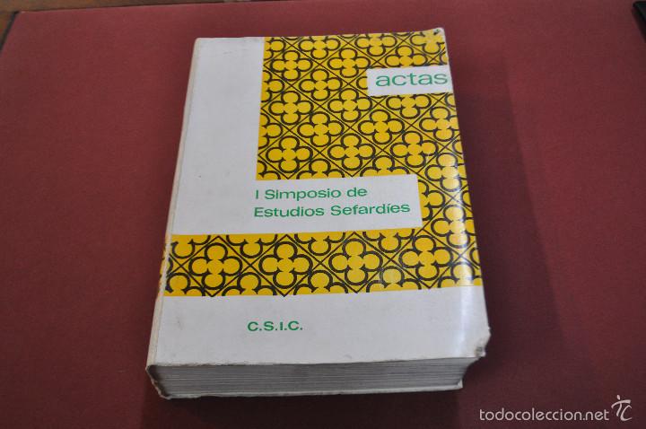 Libros de segunda mano: actas del primer simposio de estudios sefardies madrid 1970 - RE14
