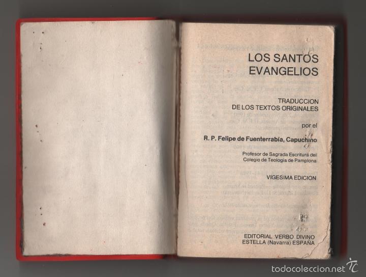 Libros de segunda mano: LOS SANTOS EVANGELIOS. - Foto 2