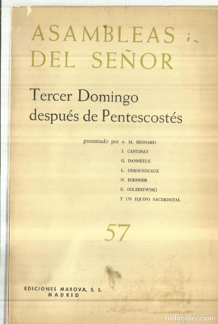 Libros de segunda mano: ASAMBLEA DEL SE&Ntilde;OR. EDICIONES MAROVA. MADRID. 1966 - Foto 1