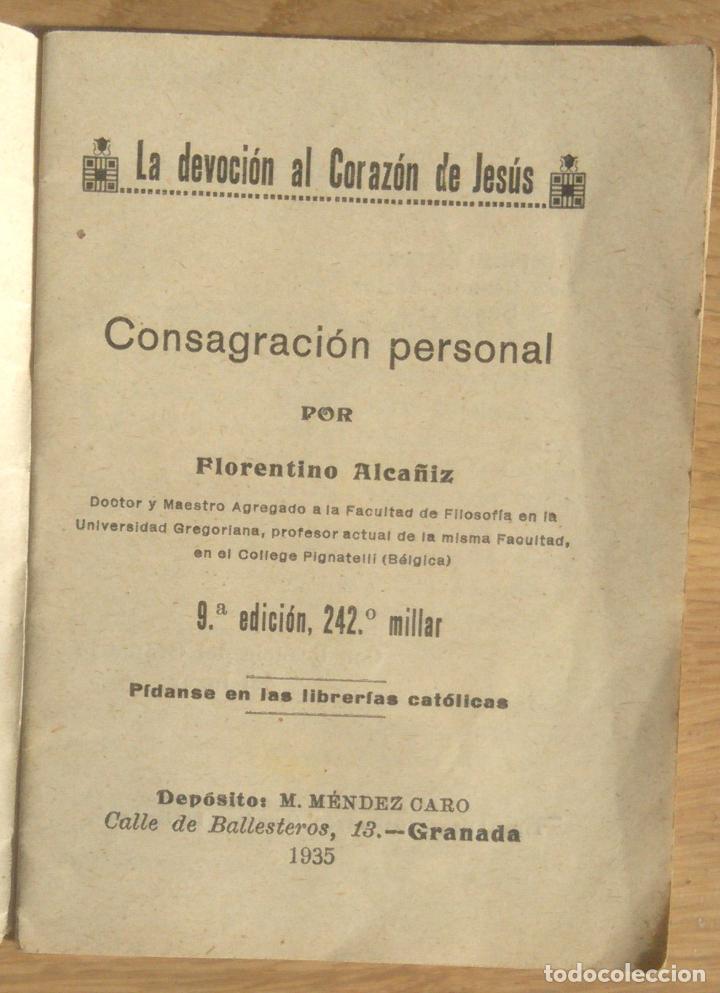 Libros de segunda mano: GRANADA - CONSAGRACION PERSONAL - Foto 2