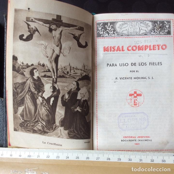 Libros de segunda mano: MISAL COMPLETO .- P.MOLINA BOCAIRENTE - Foto 2