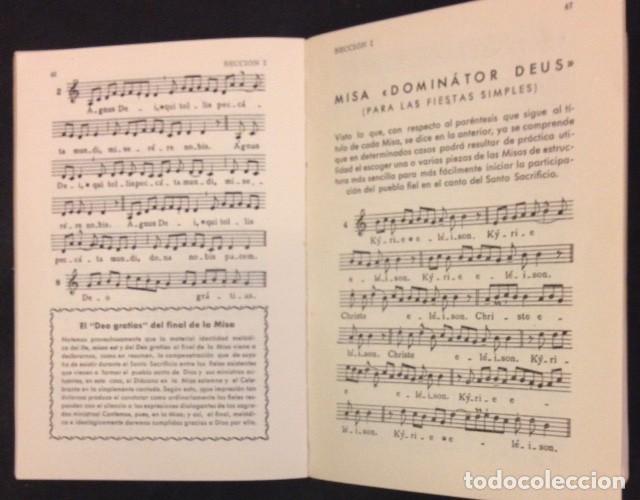 Libros de segunda mano: LA MISA CANTADA, CANTORAL GREGORIANO - Foto 2