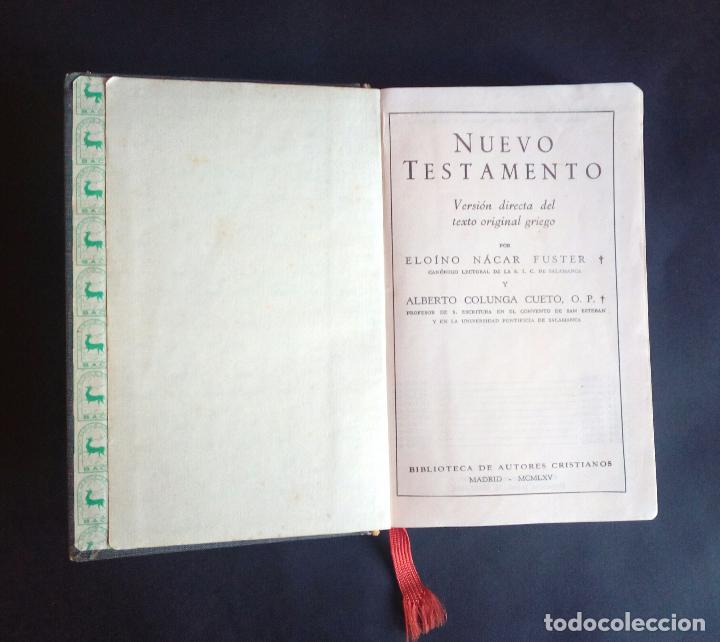 Libros de segunda mano: NUEVO TESTAMENTO - BAC 10&ordf; EDICI&Oacute;N 1965. - Foto 1