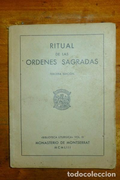 Libros de segunda mano: RITUAL de las &Oacute;rdenes Sagradas - Foto 1