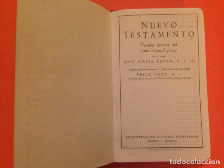 Libros de segunda mano: Nuevo Testamento, edicion a&ntilde;o 1962 - Foto 3