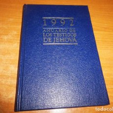 Libros de segunda mano: ANUARIO DE LOS TESTIGOS DE JEHOVA PARA 1992 LIBRO TAPA DURA WATCHTOWER USA CON TEXTOS DEL DIA. Lote 74900219