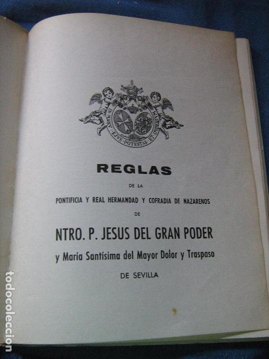 Libros de segunda mano: SEMANA SANTA SEVILLA - REGLAS DE LA HERMANDAD DEL GRAN PODER DE 1971 - Foto 2