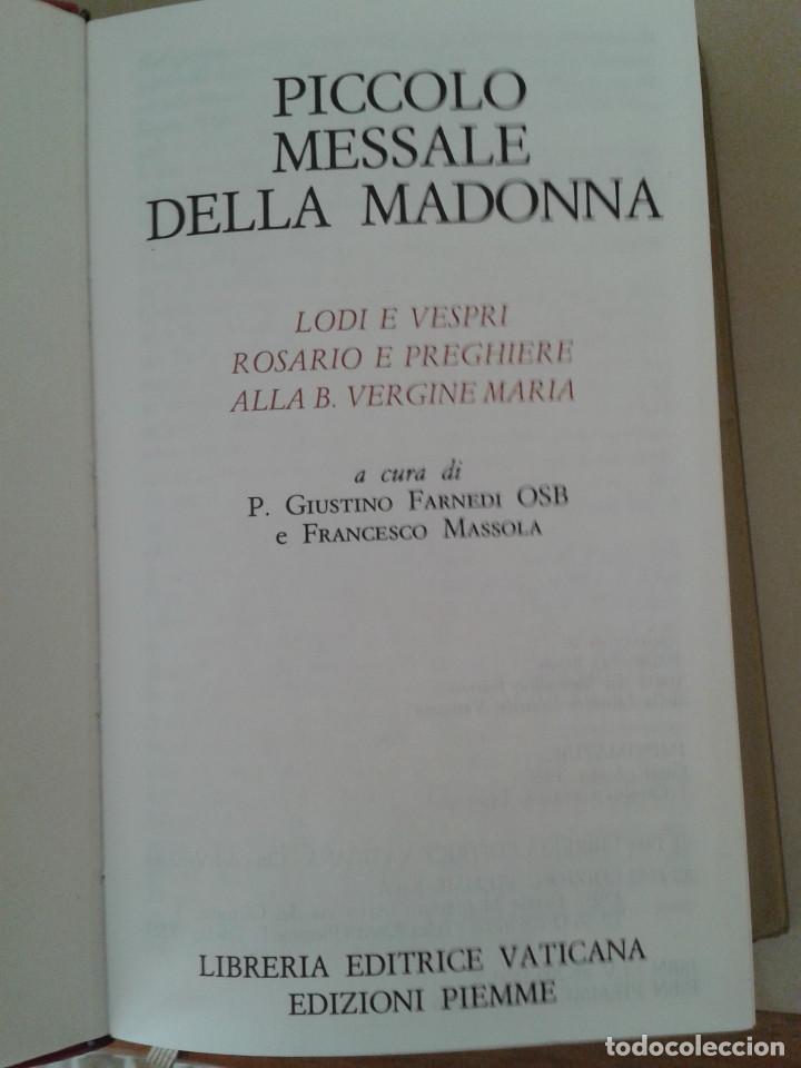 Libros de segunda mano: PICCOLO MESSALE DELLA MADONNA - Foto 2