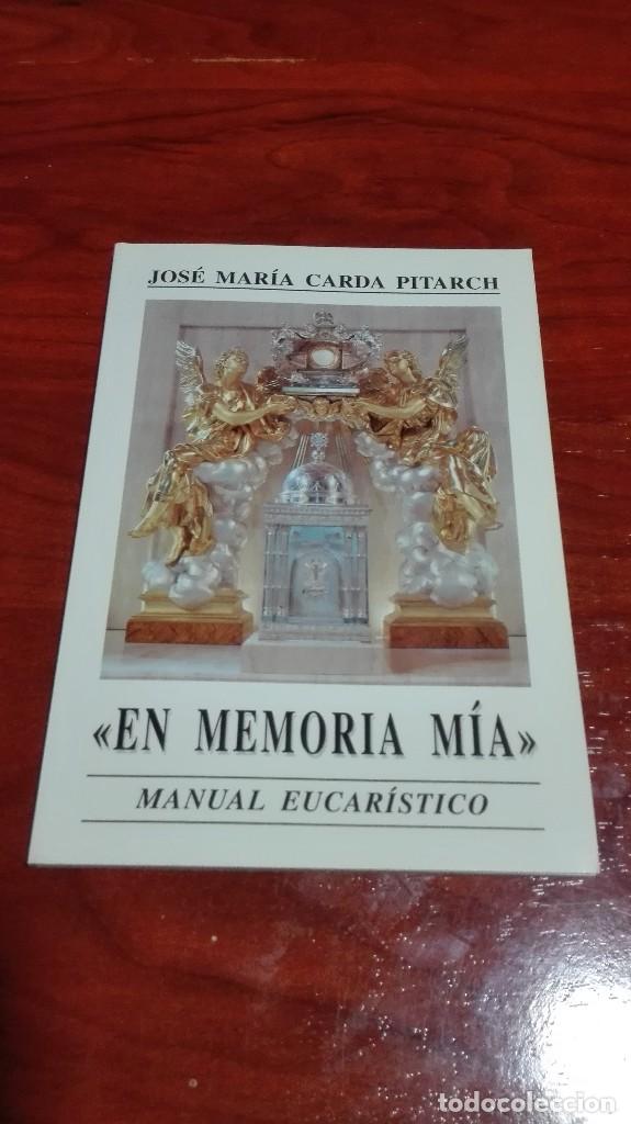 Libros de segunda mano: Libro en memoria mia (manual eucar&iacute;stico) - Foto 1