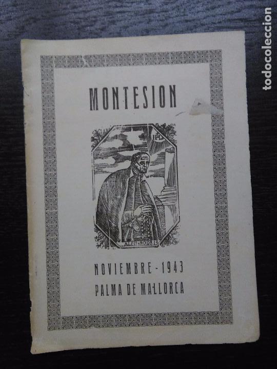 Libros de segunda mano: MONTESION, PALMA MALLORCA, A&Ntilde;O III, NUMERO 31, NOVIEMBRE 1943