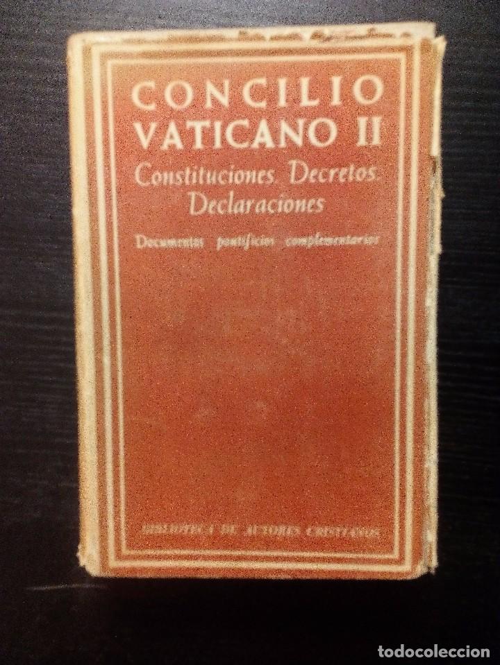 Libros de segunda mano: CONCILIO VATICANO II  CONSTITUCIONES, DECRETOS, DECLARACIONES DOCUMENTOS PONTIFICIOS COMPLEMENTARIOS - Foto 1