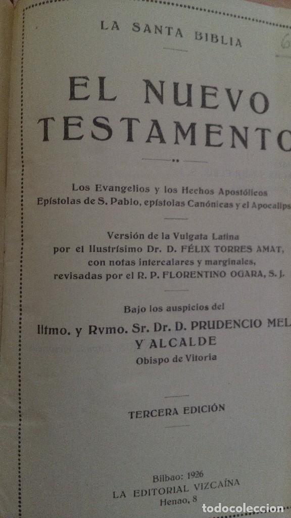 Libros de segunda mano: Libros Nuevo Testamento 1926 - Foto 3