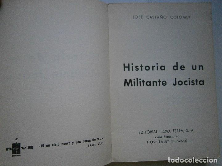 Libros de segunda mano: HISTORIA DE UN MILITANTE JOCISTA Castaño Colomer Nova Terra 1964 - Foto 8 - 104530223