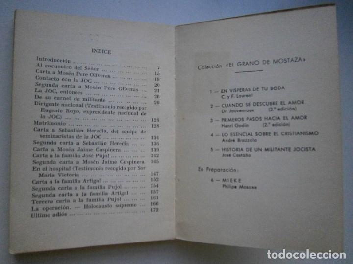 Libros de segunda mano: HISTORIA DE UN MILITANTE JOCISTA Castaño Colomer Nova Terra 1964 - Foto 10 - 104530223