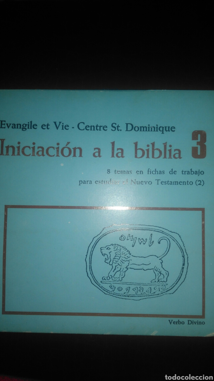 Libros de segunda mano: INICIACI&Oacute;N A LA BIBLIA 3. 8 TEMAS EN FICHAS DE TRABAJO PARA ESTUDIAR EL NUEVO TESTAMENTO (2). VERBO