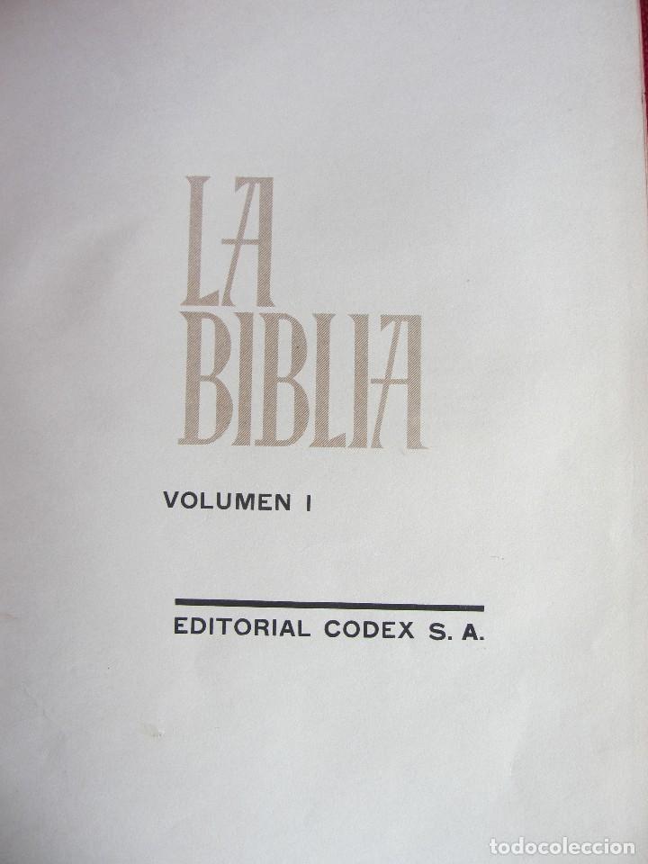 Libros de segunda mano: LA BIBLIA. ED. CODEX S.A. 1963 TOMOS I-II - Foto 2