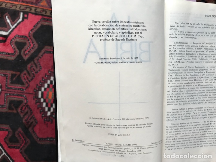 Libros de segunda mano: La Biblia. - Foto 2