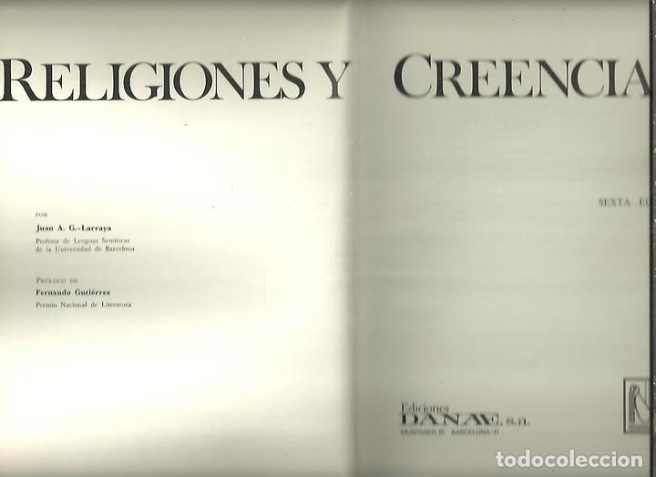 Libros de segunda mano: RELIGIONES Y CREENCIAS. - G. LARRAYA, Juan A. - Foto 1