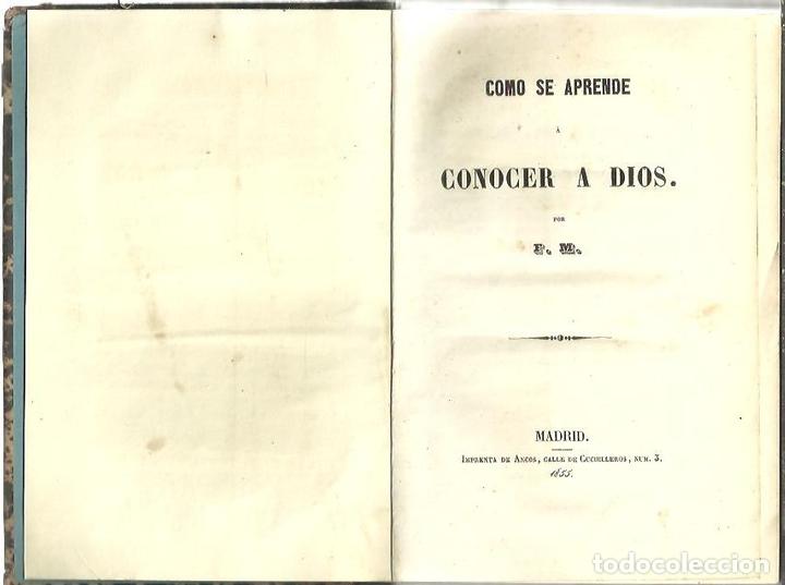 Libros de segunda mano: COMO SE APRENDE A CONOCER A DIOS. - F. M. - Foto 1