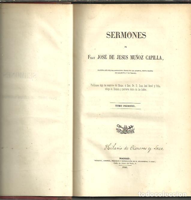 Libros de segunda mano: SERMONES. - MU&Ntilde;OZ CAPILLA, Jos&eacute; de Jes&uacute;s. - Foto 1
