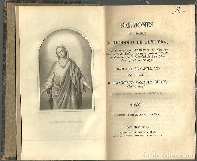 Libros de segunda mano: SERMONES. - ALMEYDA, Teodoro de. - Foto 1