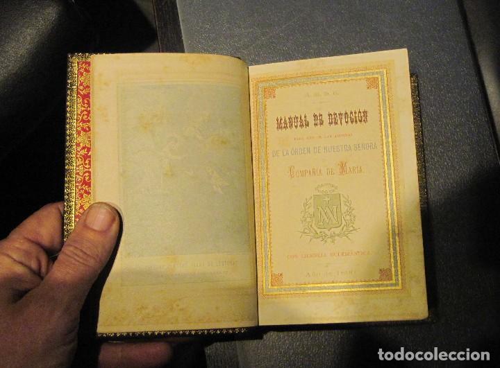 Libros de segunda mano: MANUAL DE DEVOCION COMPA&Ntilde;IA DE MARIA. EDIC.1890 - Foto 5