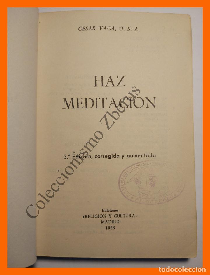 Libros de segunda mano: Haz Meditacion - Cesar Vaca - Foto 2