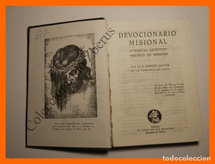 Libros de segunda mano: Devocionario Misional o Manual Asc&eacute;tico-Practico de Misiones - Ramon Gavi&ntilde;a