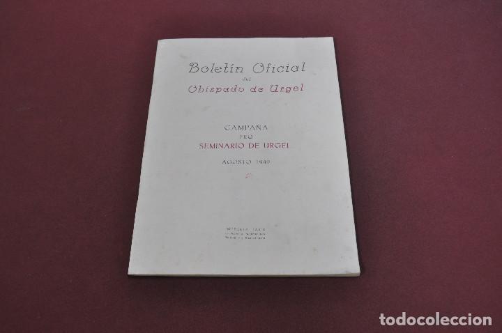 Livros em segunda m&atilde;o: Boletin oficial del obispado de Urgel - campa&ntilde;a pro seminario de Urgel 1949 - RE1