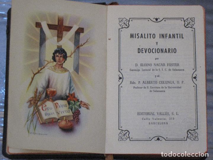 Libros de segunda mano: MISALITO INFANTIL Y DEVOCIONARIO - PRIMERA EDICION -BARCELONA 1960.