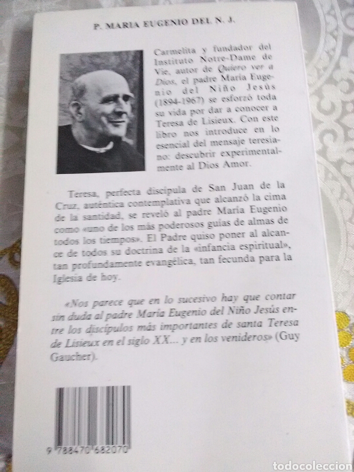 Libros de segunda mano: Tu amor creció conmigo. Teresa de Lisieux. M. Eugenio del N.J. Ed. de Espiritualidad, 1990. - Foto 2 - 117144295