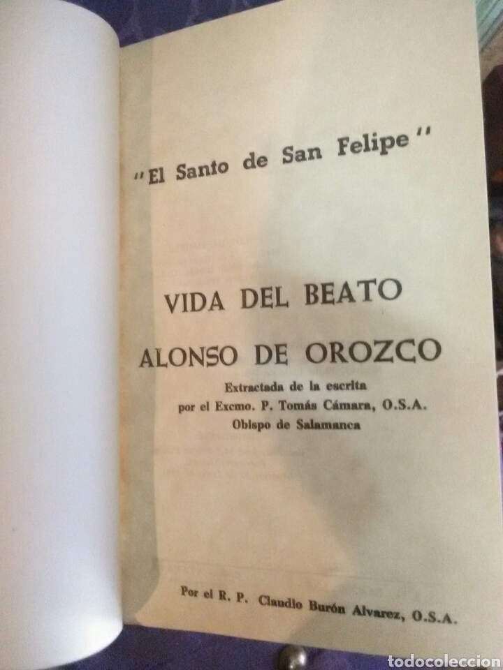 Libros de segunda mano: Vida del Beato Alonso de Orozco. Bur&oacute;n. 1981. - Foto 2
