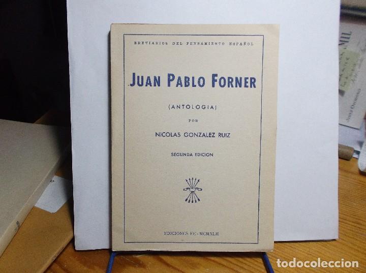 Libros de segunda mano: JUAN PABLO FORNER - 1942. - Foto 1