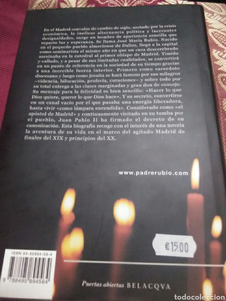 Libros de segunda mano: J.M. Rubio: Como l&aacute;mpara encendida. Lamet. 2003. - Foto 2