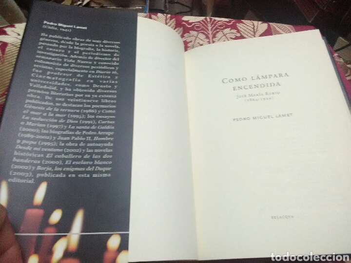 Libros de segunda mano: J.M. Rubio: Como l&aacute;mpara encendida. Lamet. 2003. - Foto 3