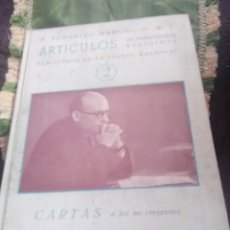 Libros de segunda mano: ARTÍCULOS (2)... CARTAS A LOS NO CREYENTES. VENANCIO MARCOS. 1951.. Lote 120629459